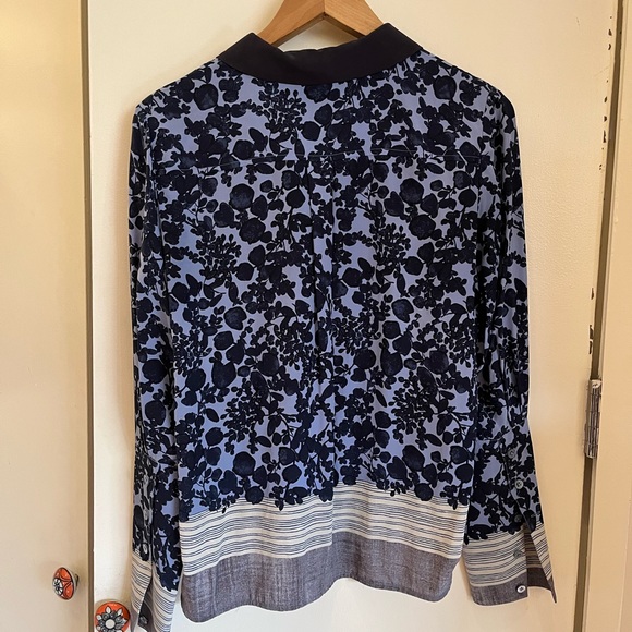 Tory Burch silk flower button down - Picture 3 of 3